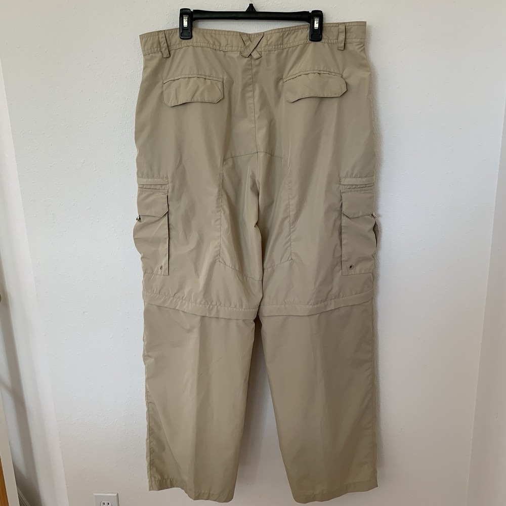 Burnside Men's Convertible Length Cargo Utility Outdoor Pants Hiking Fishing 38 - Picture 3 of 11